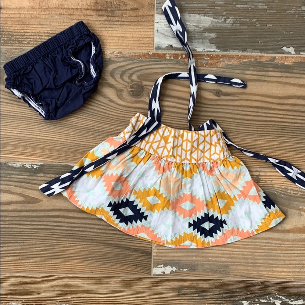Boutique newborn boho outfit